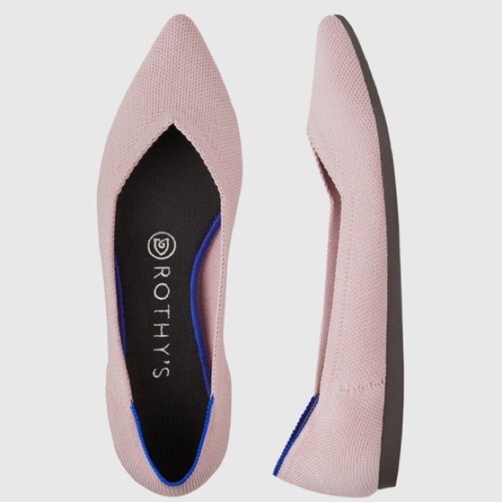 Rothys Light Pink Point Ballet Flat